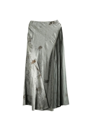 MUTEDANCE floral-jacquard skirt - Grey