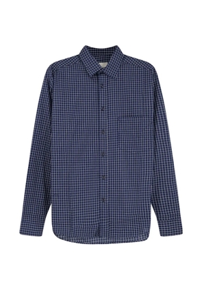 WALK IN PARIS patch-pocket plaid shirt - Blue