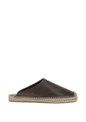 Brunello Cucinelli leather jute espadrilles - Brown