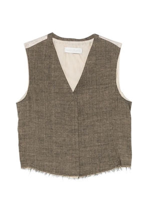OUR LEGACY Base V-neck waistcoat - Brown