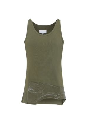 Maison Margiela sleeveless ribbed top - Green