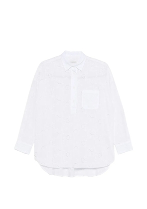ARCHIVIO 67 floral broderie shirt - White