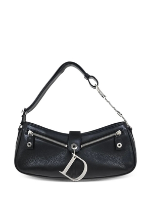 Christian Dior Pre-Owned 2004 zipper-detail leather shoulder bag - Black