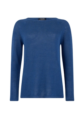 'S Max Mara boat-neck long-sleeves top - Blue