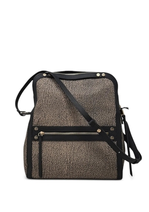 Borbonese small Frame cross body bag - Neutrals