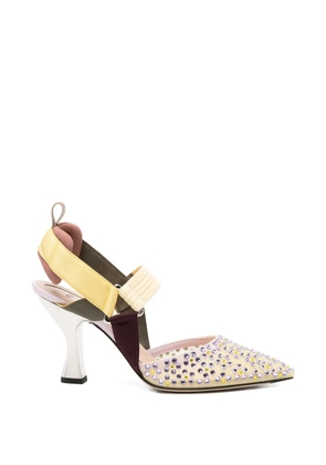FENDI Colibrì embellished pumps - Neutrals