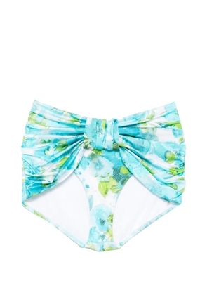 Chloé floral-print bikini bottoms - Blue