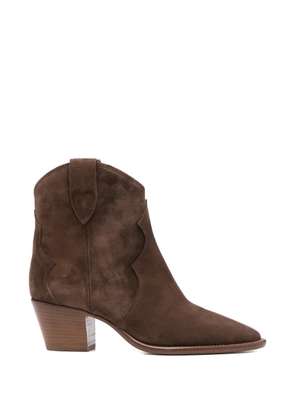 Anna F. pointed-toe boots - Brown