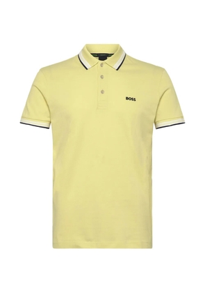 BOSS Paddy cotton-piqué polo shirt - Yellow
