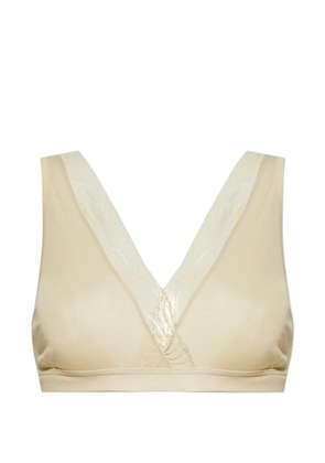 Hanro lace V-neck bra - Neutrals