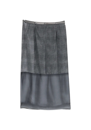 JNBY contrast-tone midi skirt - Grey