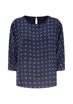 Weekend Max Mara printed cuff blouse - Blue
