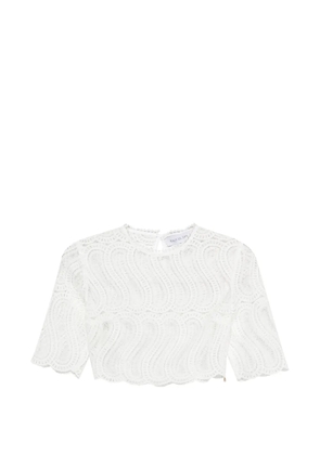Raquel Diniz Sabi lace scalloped top - White