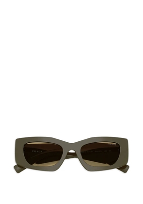 Prada Eyewear geometric-frame sunglasses - Green