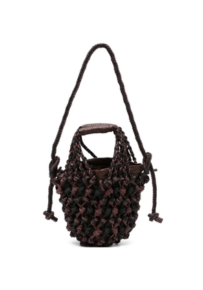 Alysi knot-detail bucket bag - Red