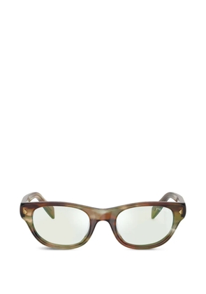 Prada Eyewear triangle-stud sunglasses - Brown