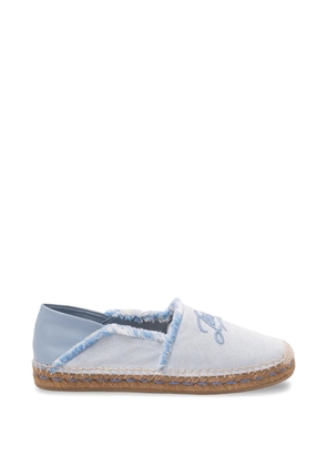 Jimmy Choo frayed logo espadrilles - Blue