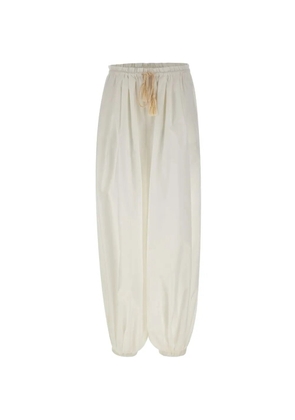 The Garment Bazaar drawstring tassel trousers - White