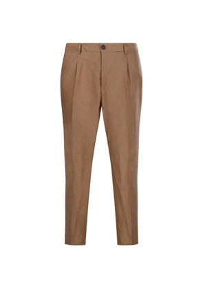Entre Amis pleated trousers - Neutrals