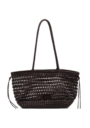 Bimba y Lola woven plait tote bag - Brown