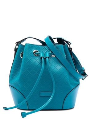 Gucci Pre-Owned 2016-2025 Diamante Leather Bright bucket bag - Blue