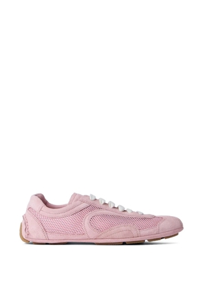 Prada mesh panelled sneakers - Pink
