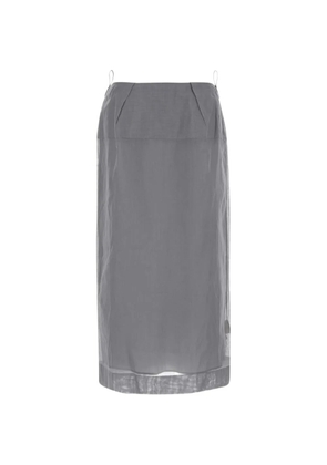 Carven cotton midi skirt - Grey
