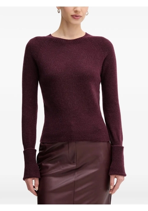 Sandro Ferrone ribbed cuff sweater - Red
