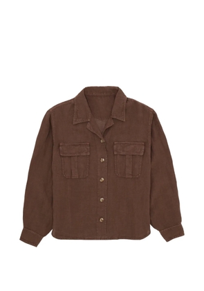 Fortela Bia chest-pocket shirt - Brown