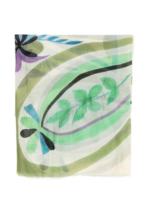 SGOMBERO CANTINE floral printed scarf - Green