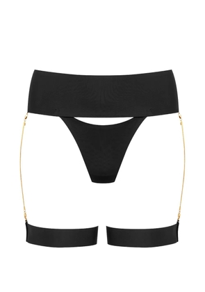 Maison Close chain tanga briefs - Black