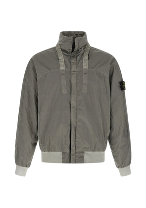 Stone Island removable-hood jacket - Grey