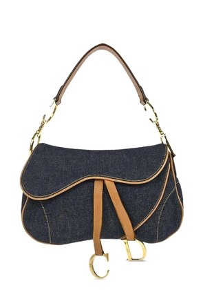 Christian Dior Pre-Owned 2001 Saddle denim shoulder bag - Blue