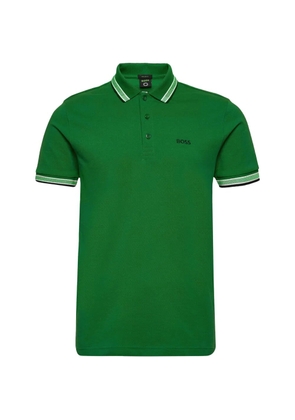 BOSS Paddy cotton-piqué polo shirt - Green