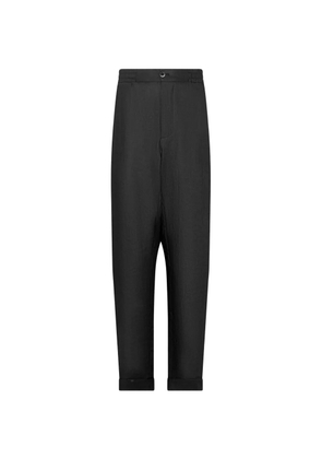 FRANZESE COLLECTION Stefano De Martino turn-up trousers - Black