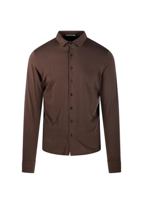 ANONYM APPAREL Ayden buttoned shirt - Brown
