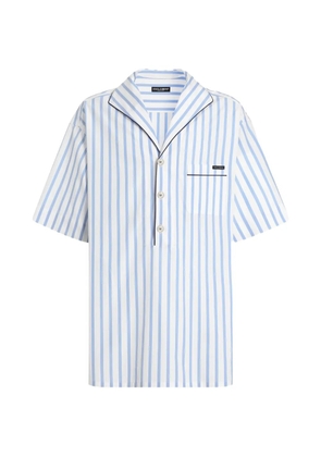 Dolce & Gabbana striped pocket shirt - White