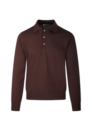 Altea long-sleeve polo shirt - Brown