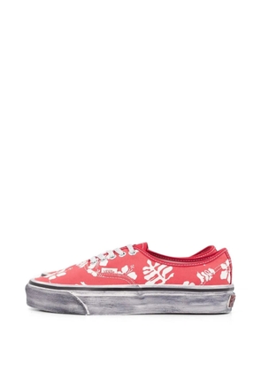 Vans Premium Authentic floral-print sneakers - Red