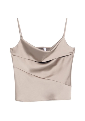 IMPERIAL cowl-neck top - Neutrals