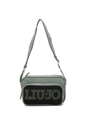 LIU JO medium logo appliqued shoulder bag - Green