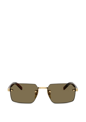 Prada Eyewear rimless sunglasses - Gold