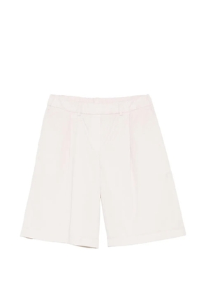 Via Masini 80 pleated shorts - Neutrals