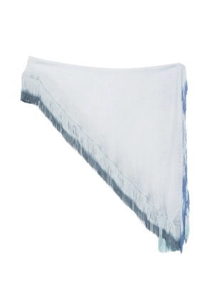 Faliero Sarti fringed scarf - Blue