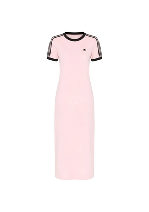 adidas three-stripe midi dress - Pink