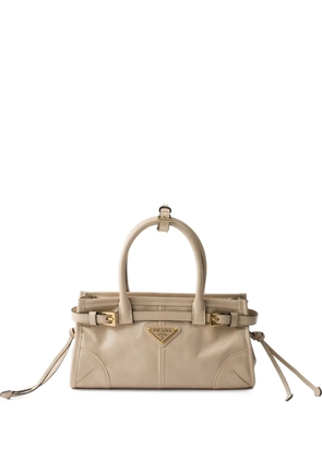 Prada Bonnie leather mini handbag - Neutrals