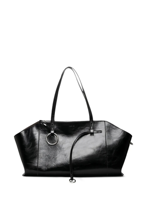 Dienèe leather tote bag - Black