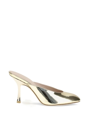 Stuart Weitzman Madison round-toe mules - Gold