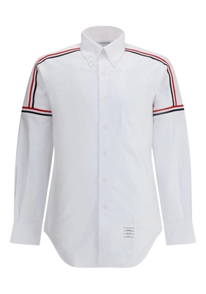 Thom Browne stripe-detail long-sleeve shirt - White