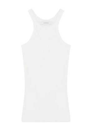 Sportmax racer-back silk top - White